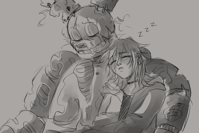 Sketch Example, Springtrap belongs to Scott Cawthon