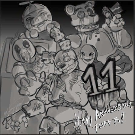 Sketch Example, All characters belong to Scott Cawthon.