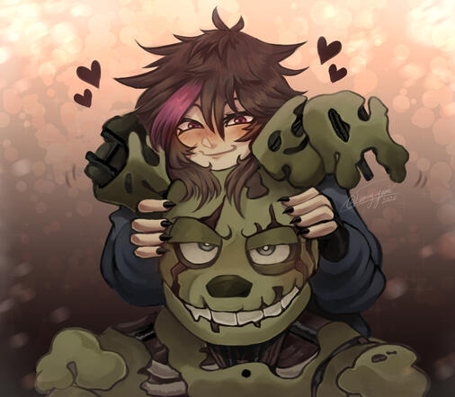 Render Example, Springtrap belongs to Scott Cawthon. Dan belongs to me!