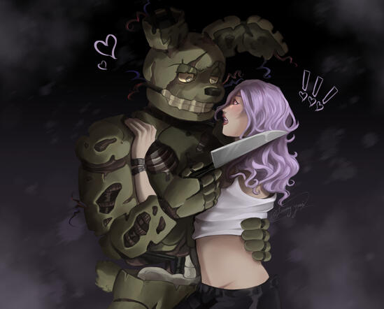 Render Example, Springtrap belongs to Scott Cawthon. Commissioned by moni.mystic